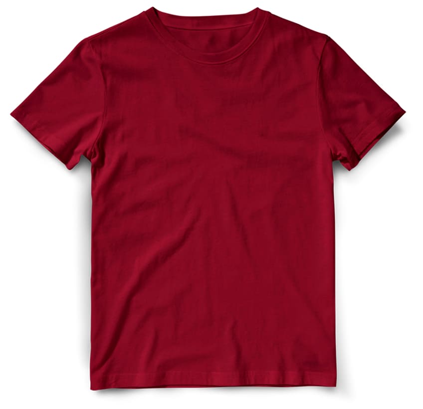 Plain Maroon Round Neck T-Shirt – Kudure.com